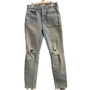 LOFT Jeans High Waisted Skinny Ankle Curvy Denim Size 27/4